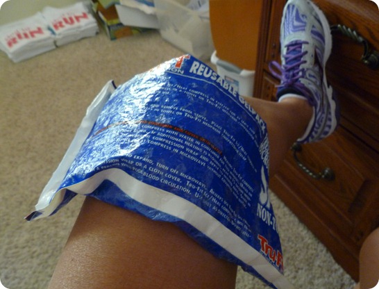 While this isn't #87's knee, it is what 87 does nightly!